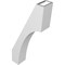 Ekena Millwork 3 1/2-in. W x 10-in. D x 22-in. H Westlake Architectural Grade PVC Knee Brace BRCP035X10X22WTL - alternate 2